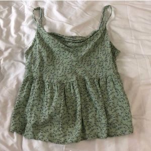 sage American eagle tank top, size S